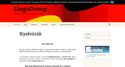 Desktop Screenshot of lingogroup.hu